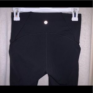 Lululemon Cropped Mesh Side Leggings